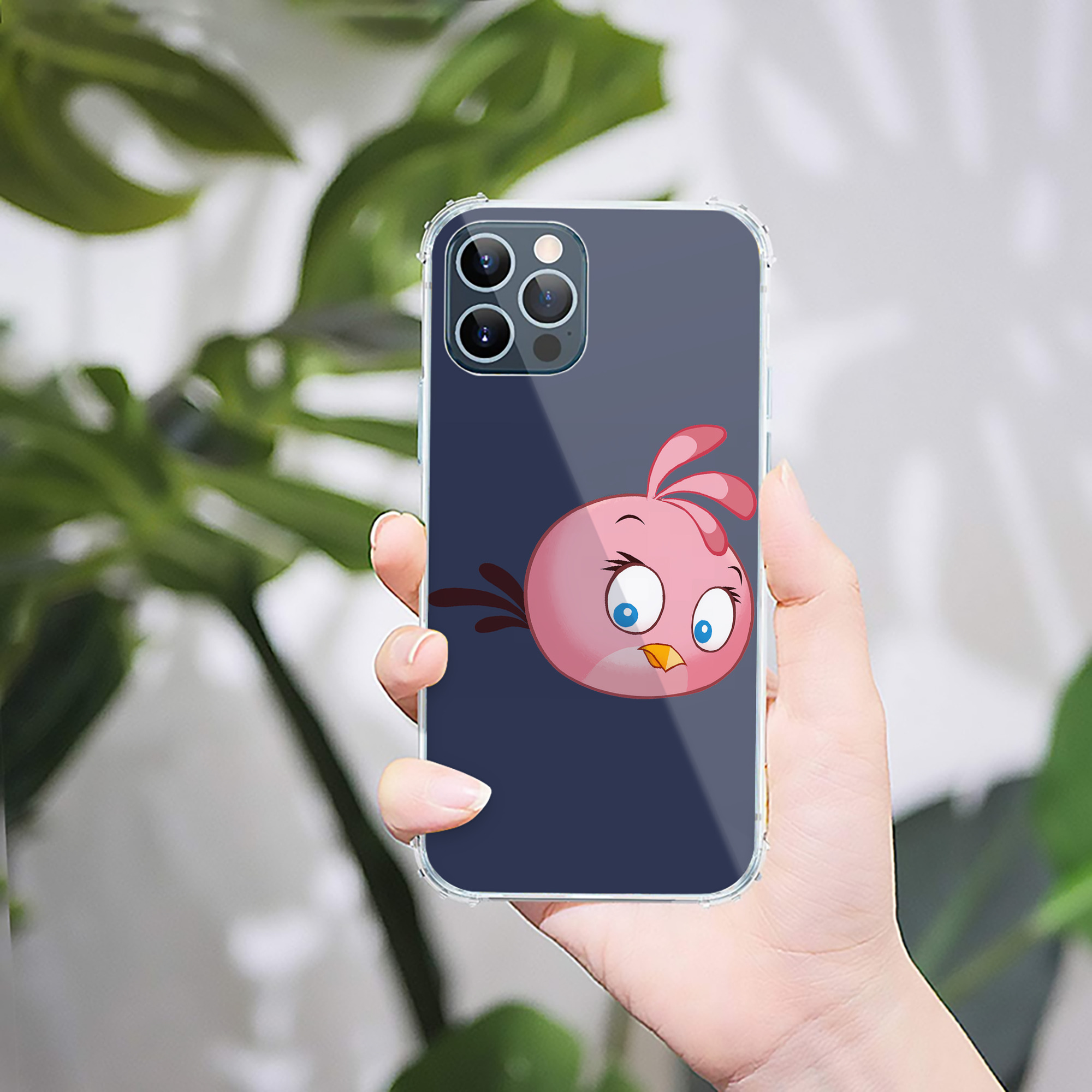 （画像用） Angry Birds アングリーバード 【iPhone 12シリーズ対応】透明スマホケース（クリアソフトケース）